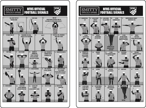 NFHS Football Signal Card