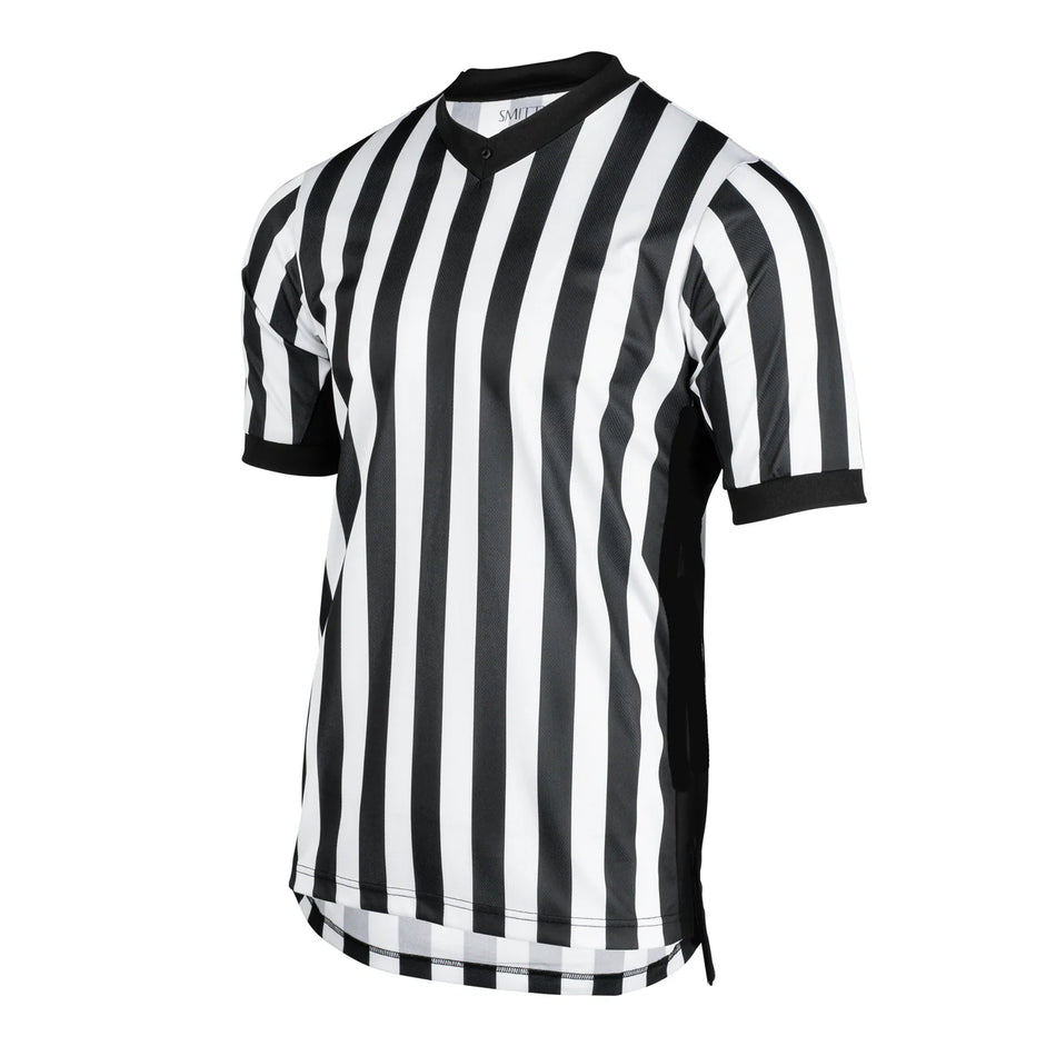 Performance Mesh V-Neck Shirt with Black Side Panel