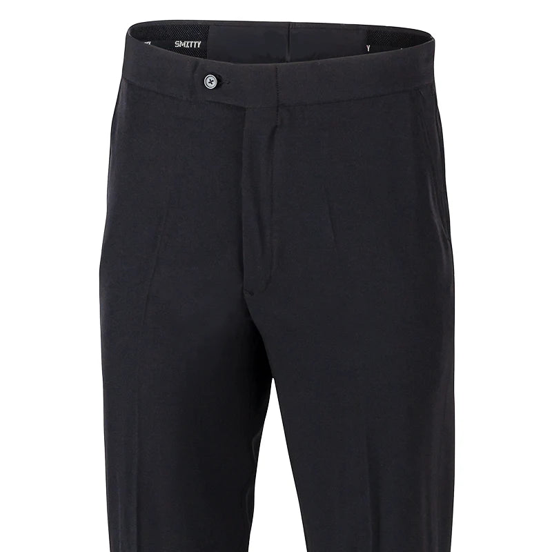 Polyester Flat Front Slash Pocket Referee Pants