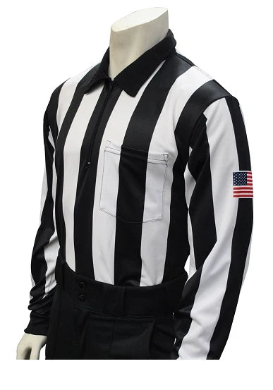 2.25 inch Stripe Long Sleve Shirt w/ Dye Sublimated Flag and MAIS