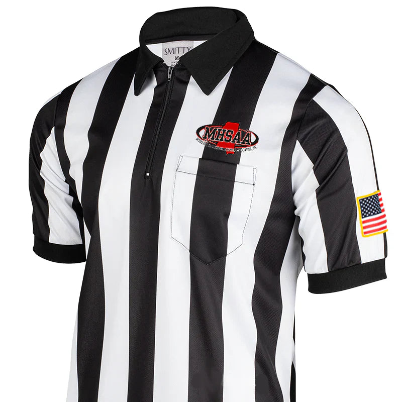 MHSAA Logo-Dye Sublimated Short Sleeve Football Shirt