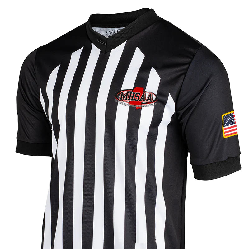 NCAA Men Dye Sublimated Referee Shirt - MHSAA
